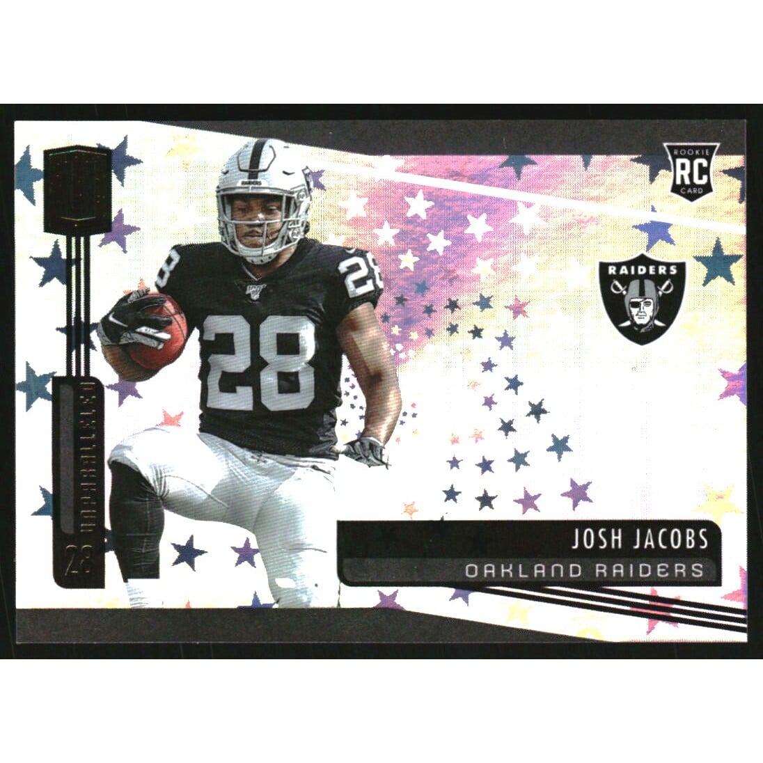 2019 Panini Unparalleled Astral #223 Josh Jacobs. rookie card picture