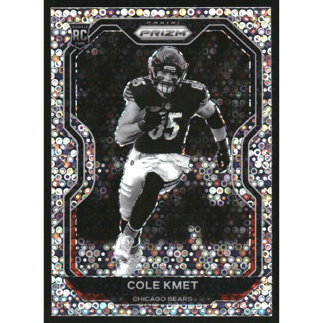 2020 Panini Prizm Rookie Variations Prizms No Huddle #23 Cole Kmet. rookie card picture