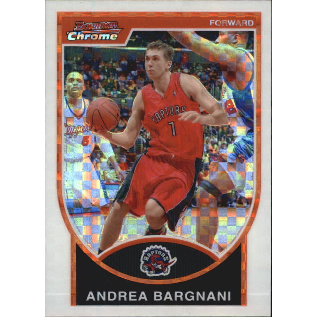 2007-08 Bowman Chrome X-Fractors #70 Andrea Bargnani. rookie card picture