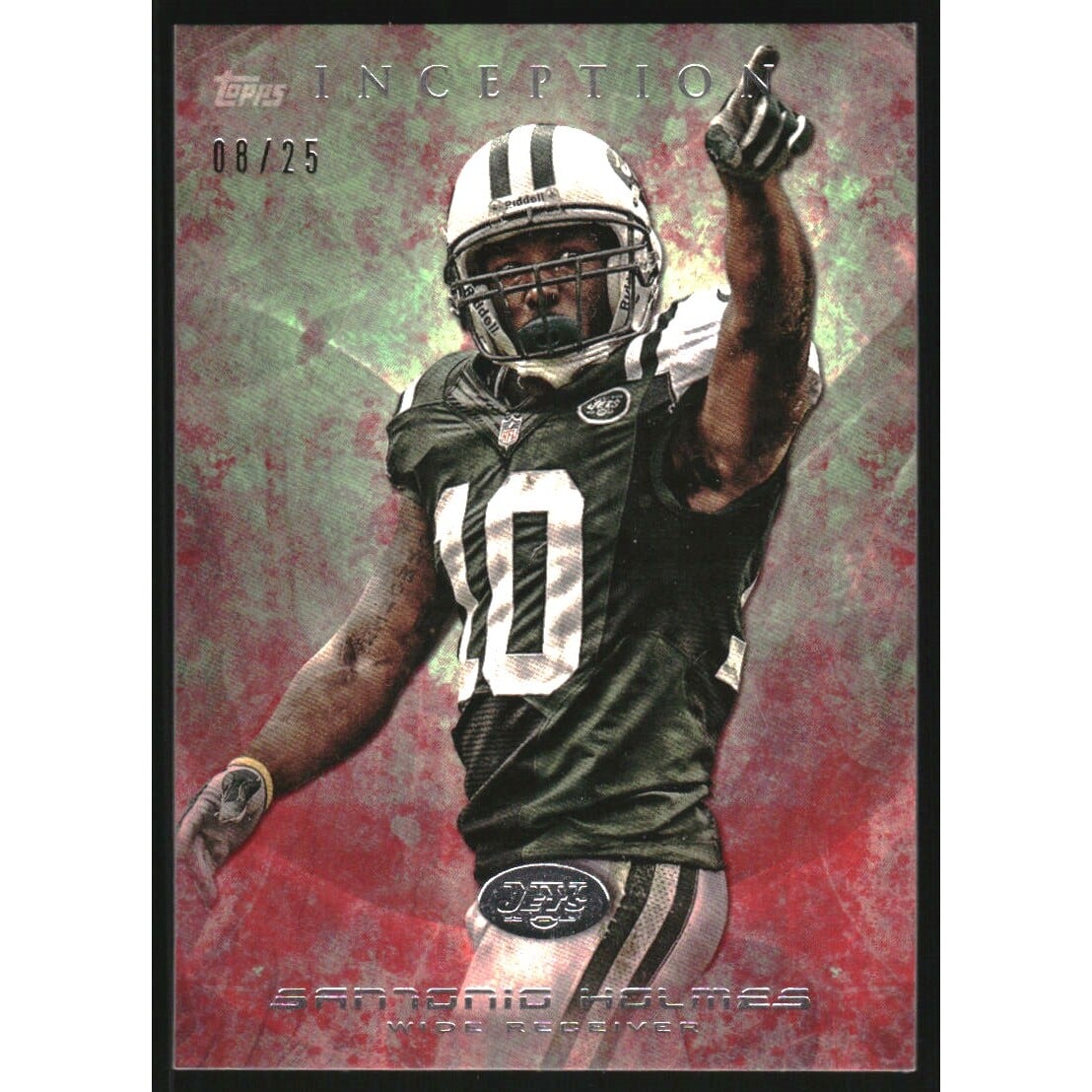 2013 Topps Inception Red #6 Santonio Holmes. rookie card picture