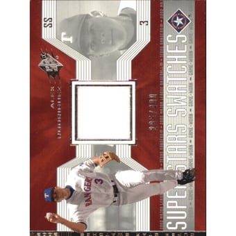 2002 SPx SuperStars Swatches Silver #167 Alex Rodriguez