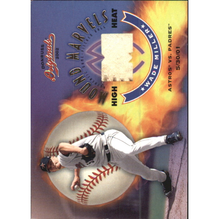 2002 Donruss Originals Mound Marvels High Heat #5 Wade Miller. rookie card picture