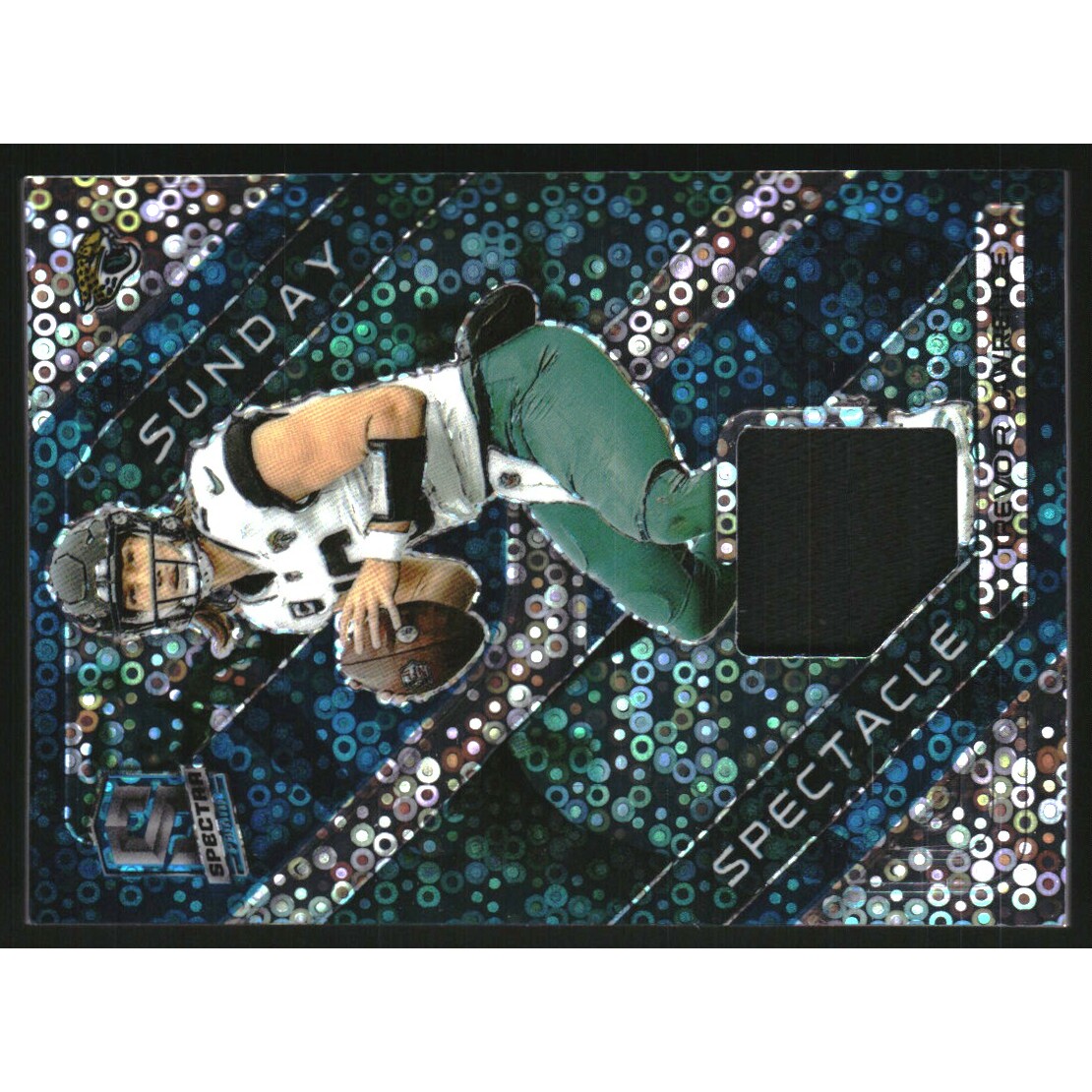 2023 Panini Spectra Sunday Spectacle Materials Neon Blue #10 Trevor Lawrence
