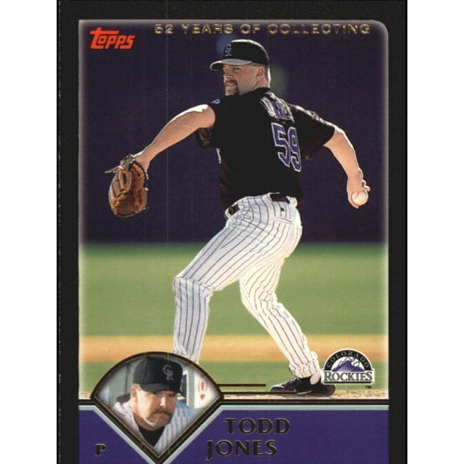 2003 Topps Black #213 Todd Jones. rookie card picture