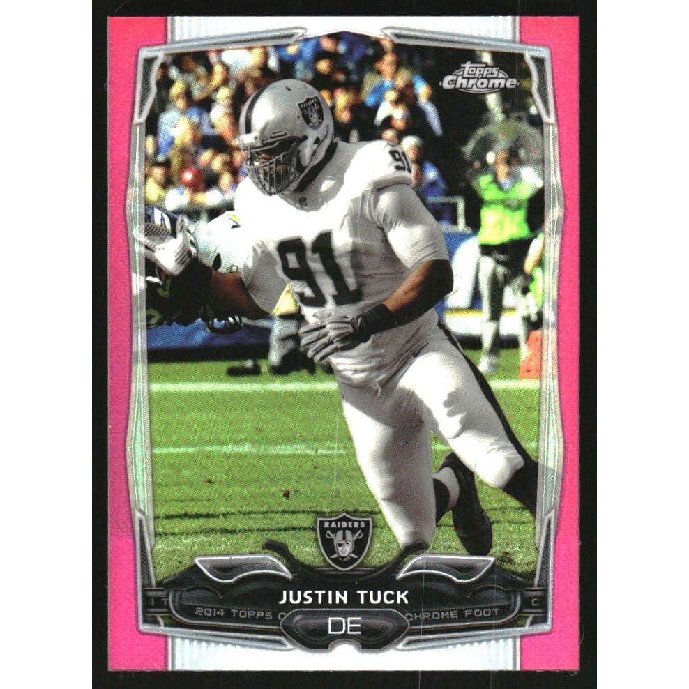 2014 Topps Chrome Mini Pink Refractors #3 Justin Tuck