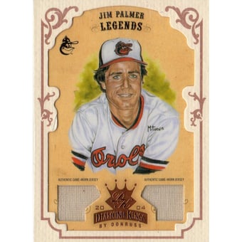 2004 Diamond Kings DK Materials Framed Bronze #166 Jim Palmer LGD Jsy-Jsy/5