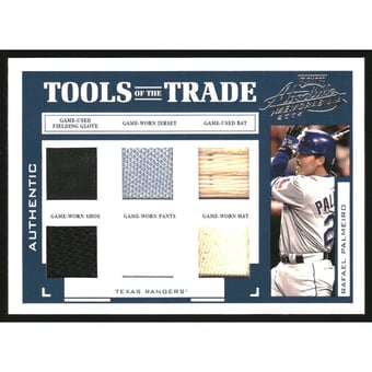 2004 Absolute Memorabilia Tools of the Trade Material Six #TT117 Rafael Palmeiro Rgr/25