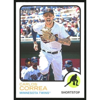 2022 Topps Heritage Image Variations #672 Carlos Correa
