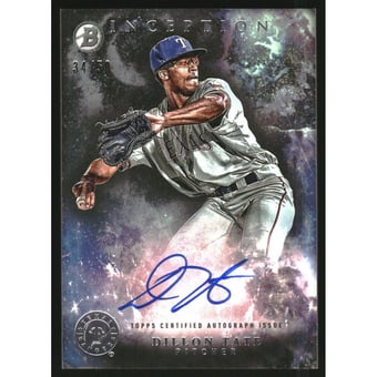 2016 Bowman Inception Prospect Autographs Green #PADT Dillon Tate