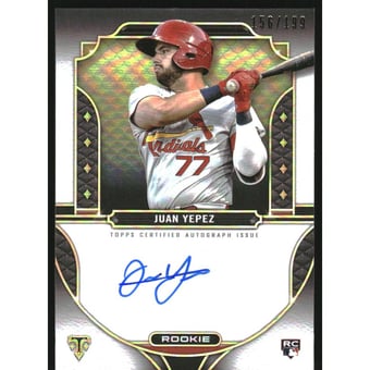 2022 Topps Triple Threads Rookie Autographs #RAJY Juan Yepez/199