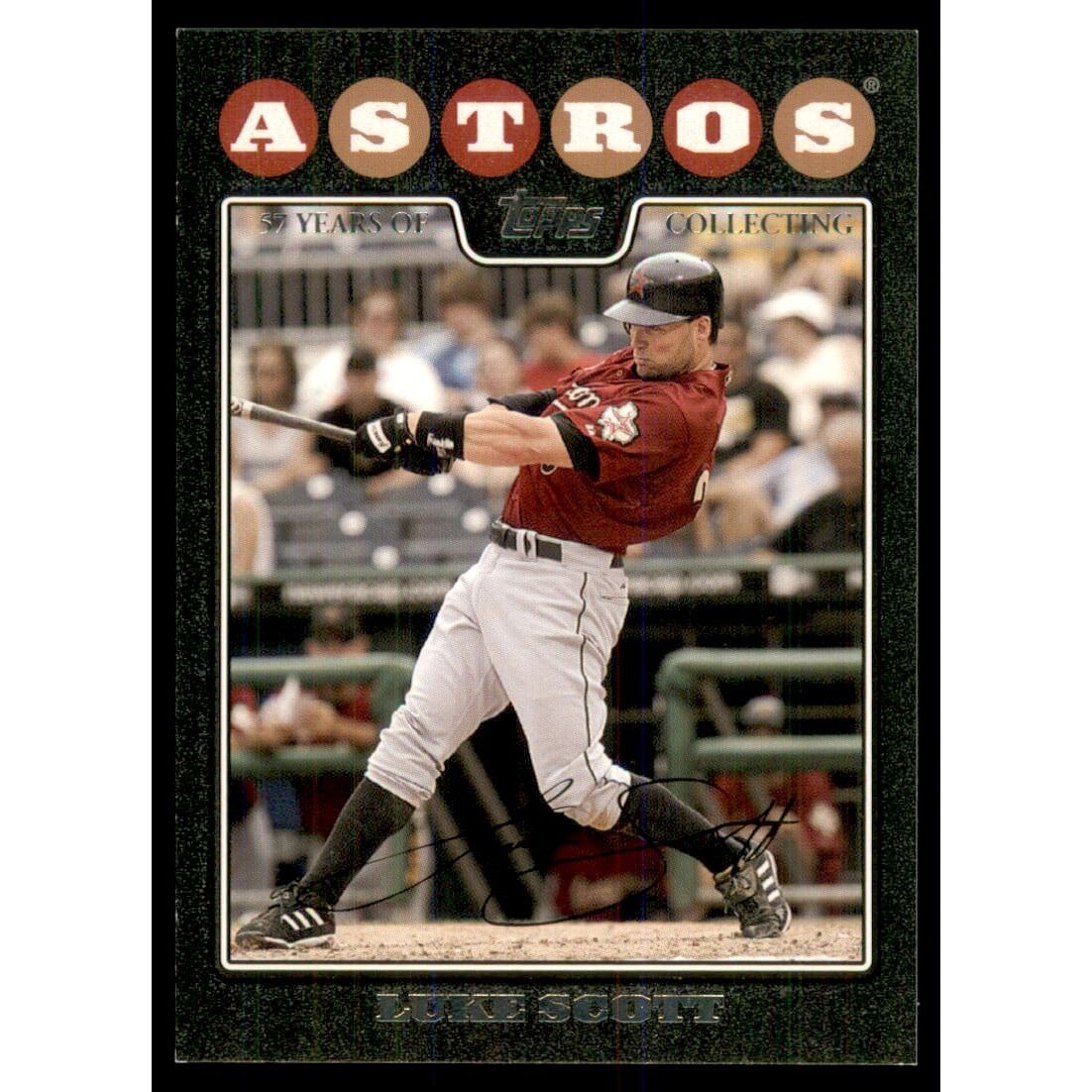 2008 Topps Black #159 Luke Scott. rookie card picture