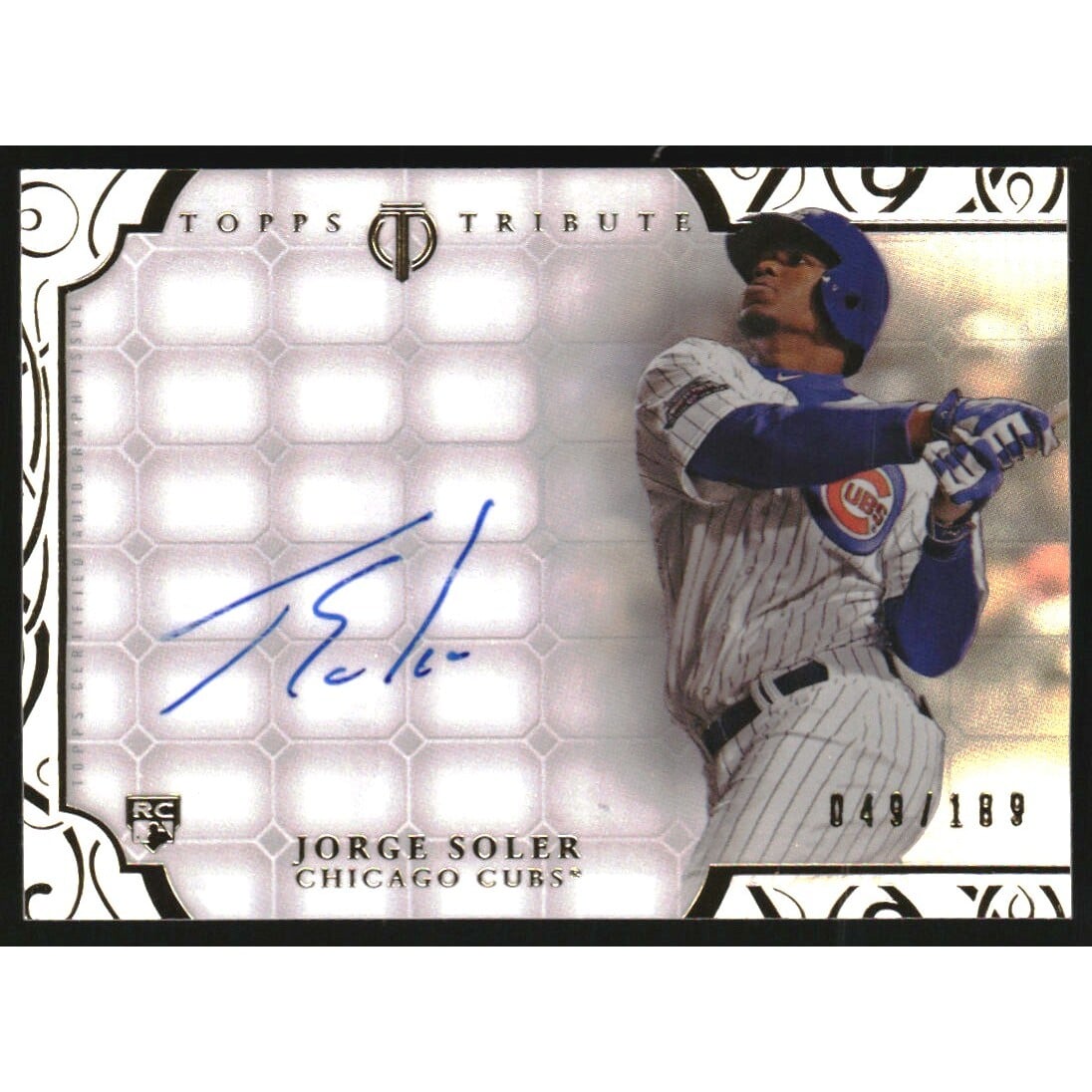 2015 Topps Tribute Framed Autographs #TAJOS Jorge Soler. rookie card picture