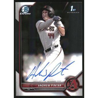 2022 Bowman Chrome Draft Autographs #CDAAP Andrew Pintar