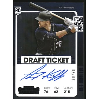 2021 Panini Contenders Variations B Draft Ticket Blue #127 Alex Kirilloff/99