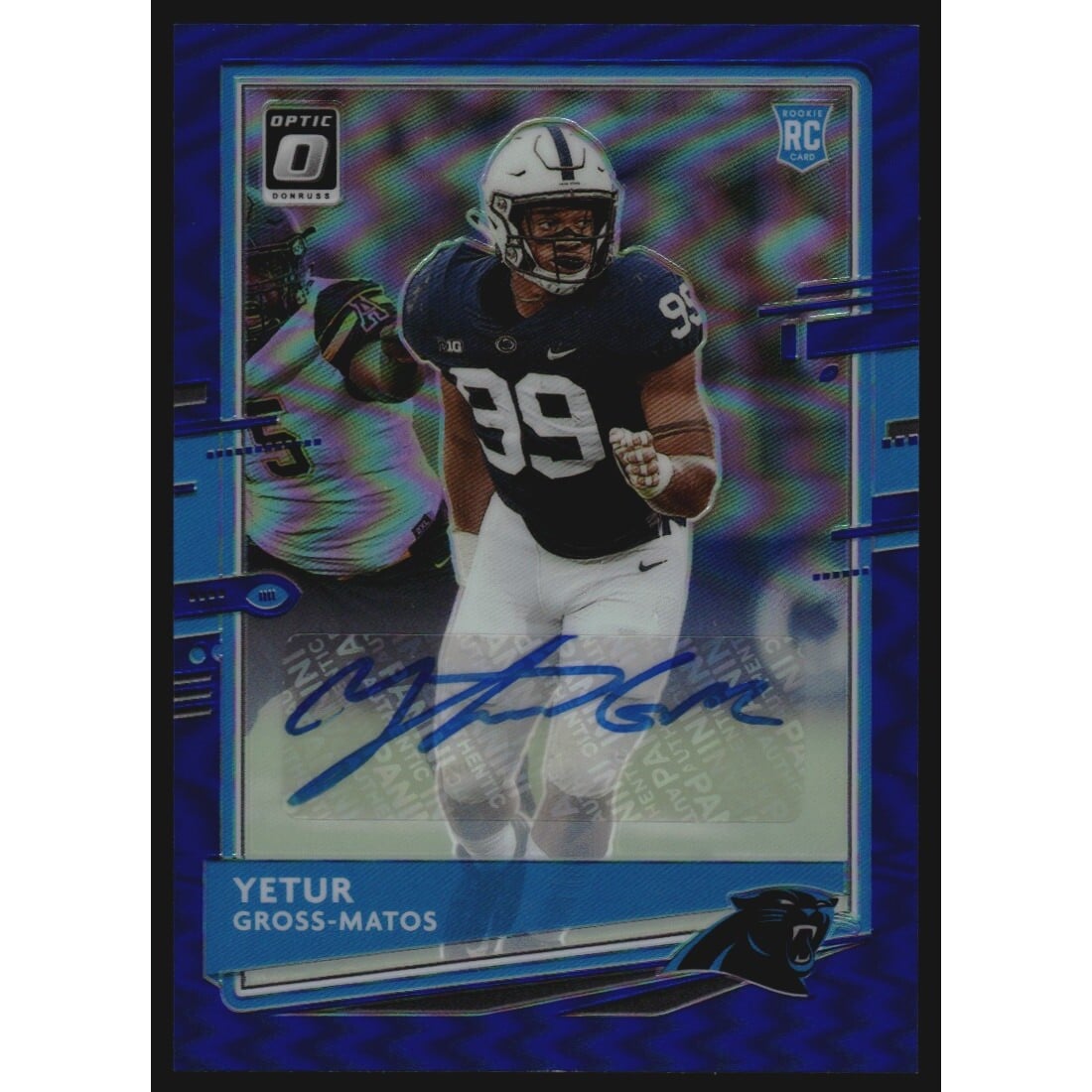 2020 Donruss Optic Rookies Autographs Blue #113 Yetur Gross-Matos/60. rookie card picture