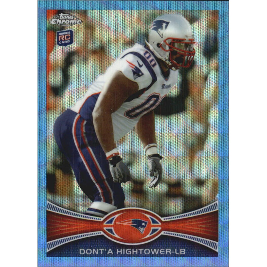 2012 Topps Chrome Blue Wave Refractors #BW219 Dont'a Hightower. rookie card picture