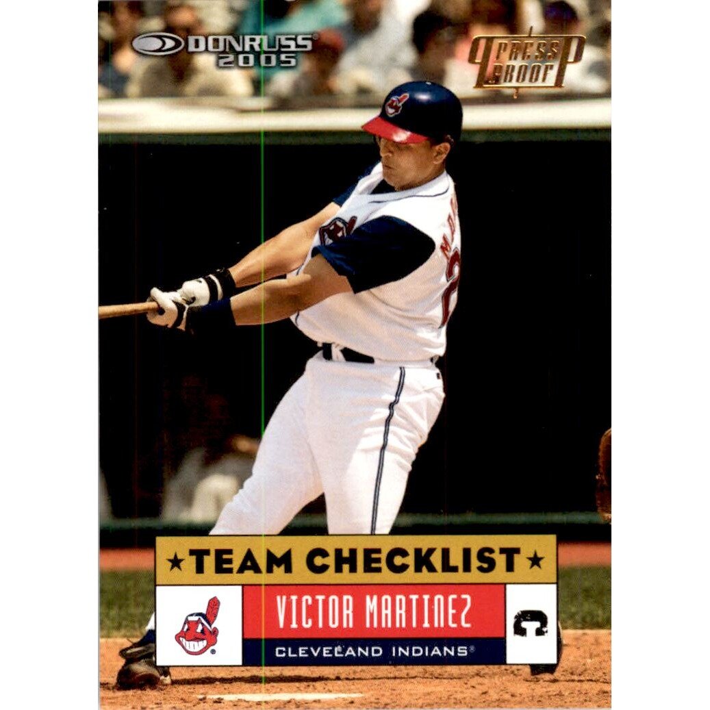 2005 Donruss Press Proofs Gold #379 Victor Martinez TC. rookie card picture