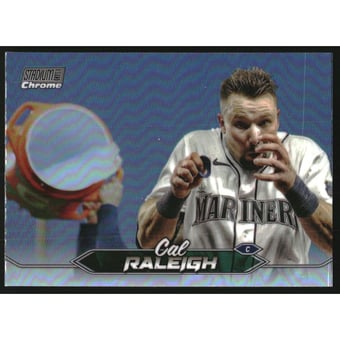 2024 Stadium Club Chrome Refractors #247 Cal Raleigh