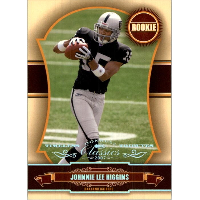 2007 Donruss Classics Timeless Tributes Silver #188 Johnnie Lee Higgins. rookie card picture