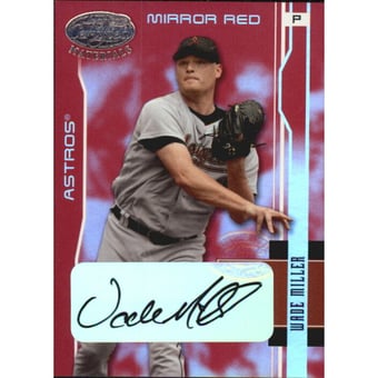 2003 Leaf Certified Materials Mirror Red Autographs #73 Wade Miller/15