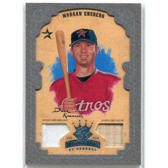 2004 Diamond Kings DK Materials Framed Silver #121 Morgan Ensberg Bat-Jsy/25
