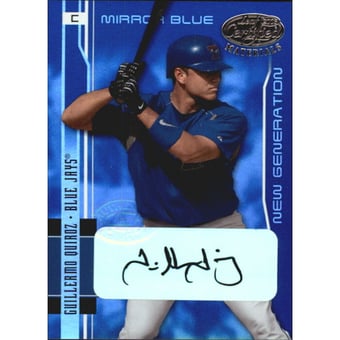 2003 Leaf Certified Materials Mirror Blue Autographs #226 Guillermo Quiroz NG/50