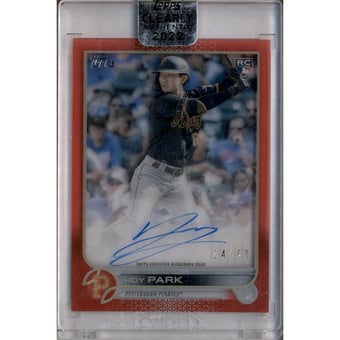 2022 Topps Clearly Authentic Autographs Red #CAAHP Hoy Park
