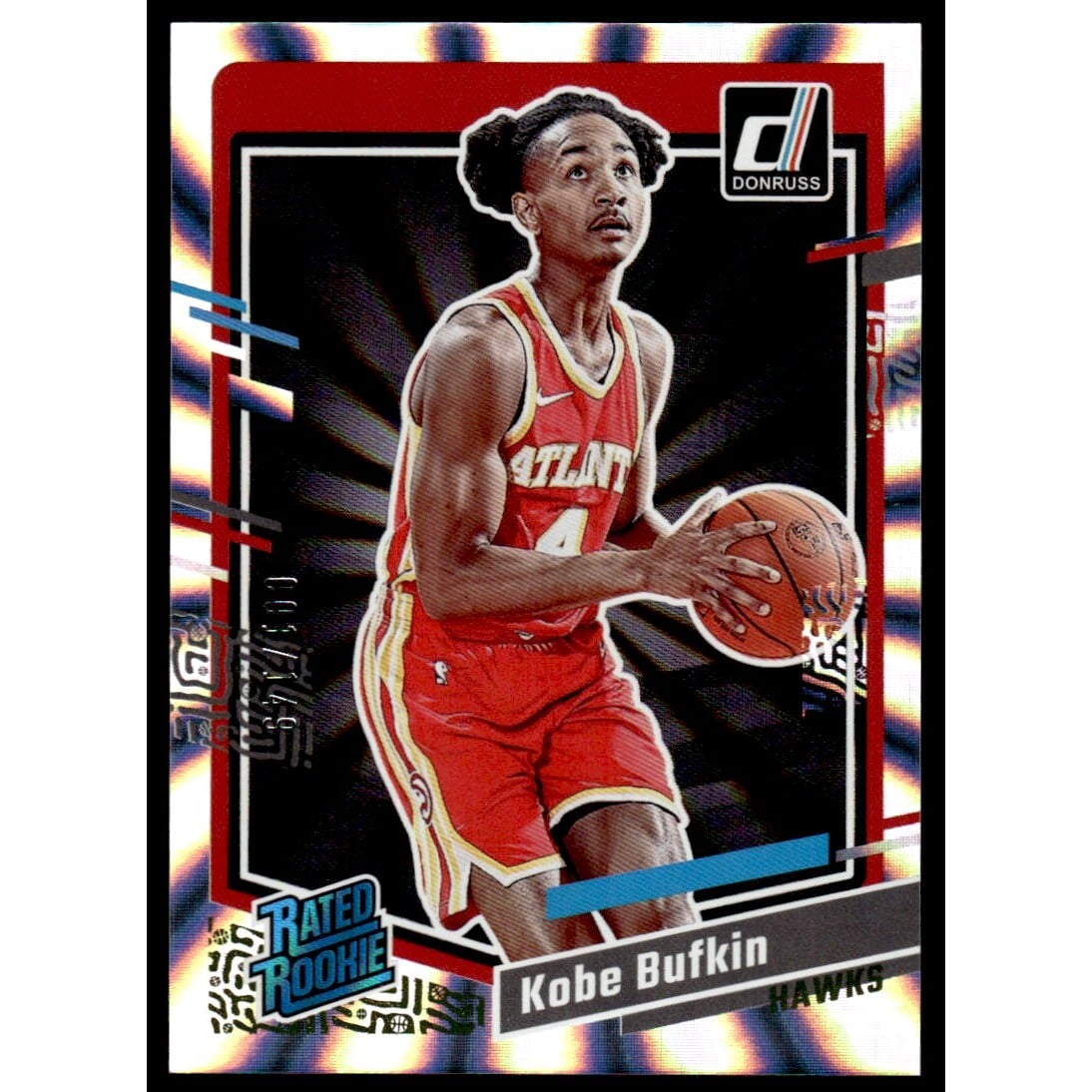 2023-24 Donruss Holo Laser #204 Kobe Bufkin. rookie card picture