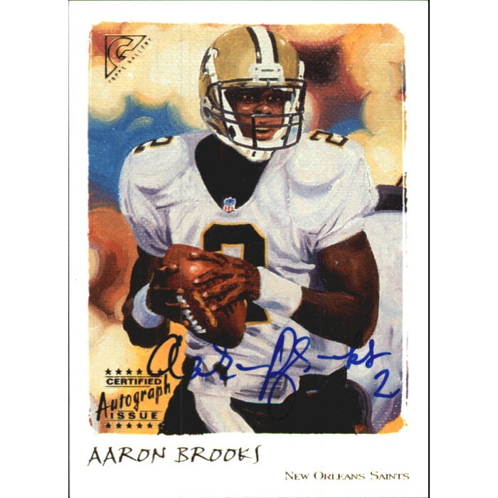 2002 Topps Gallery Autographs #GAB Aaron Brooks B. rookie card picture