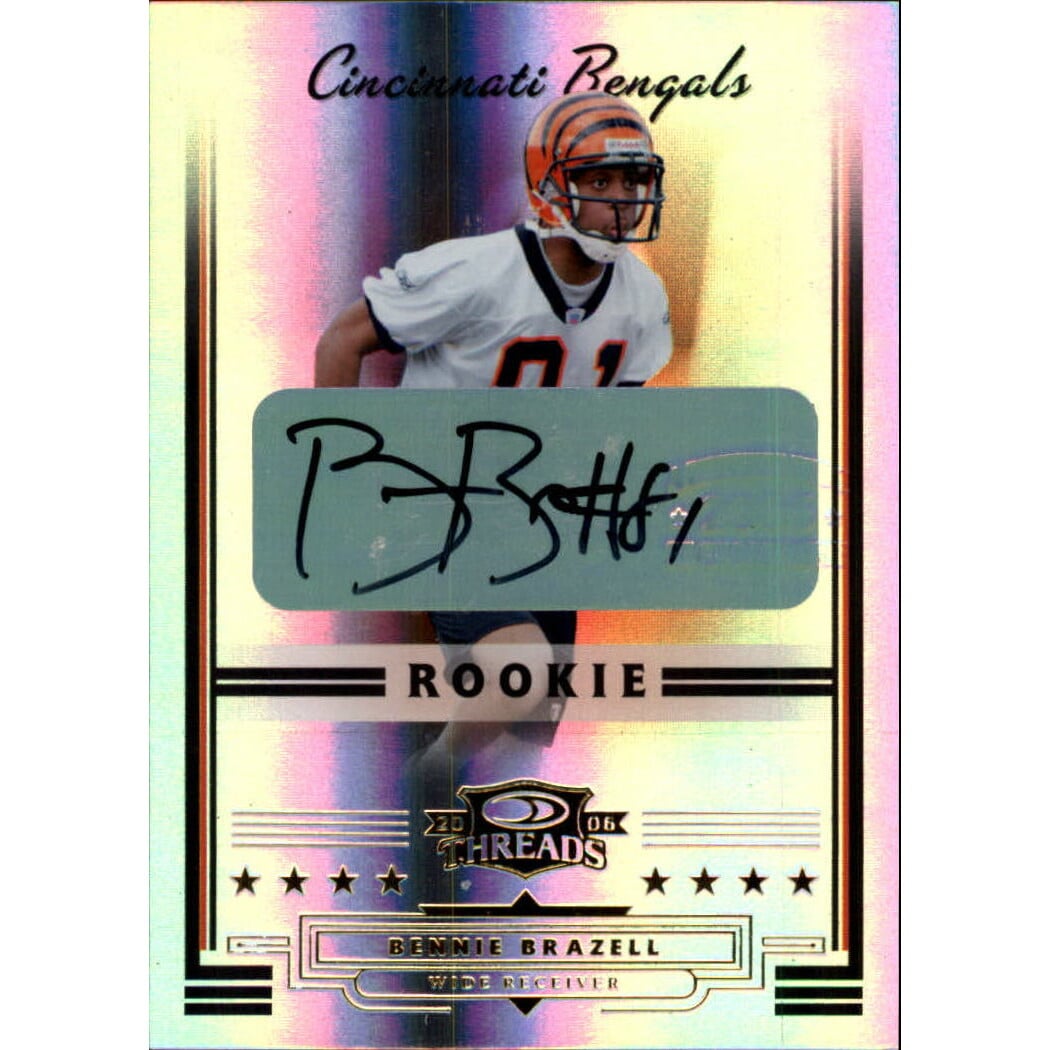 2006 Donruss Threads Rookie Autographs #180 Bennie Brazell. rookie card picture