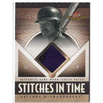 2004 Fleer Patchworks Stitches in Time Patch #RJ Randy Johnson
