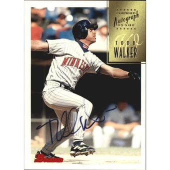1997 Bowman Certified Black Ink Autographs #CA82 Todd Walker