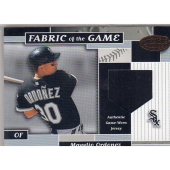 2002 Leaf Certified Fabric of the Game #116BA Magglio Ordonez/100