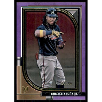 2021 Topps Museum Collection Amethyst #97 Ronald Acuna Jr.