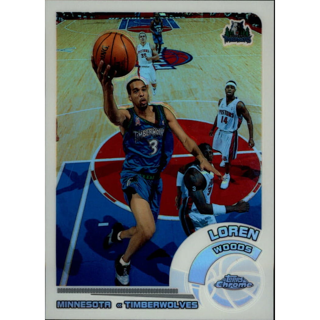 2002-03 Topps Chrome Refractors White Border #37 Loren Woods. rookie card picture
