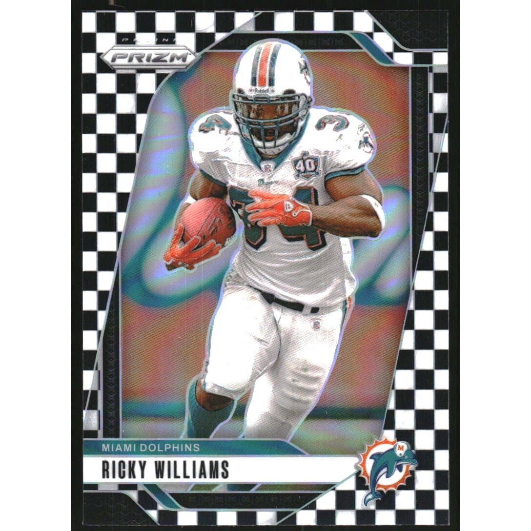 2024 Panini Prizm Prizms Black and White Checker #183 Ricky Williams. rookie card picture