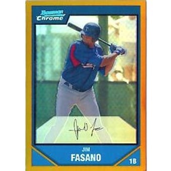 2007 Bowman Chrome Prospects Gold Refractors #BC146 Jim Fasano