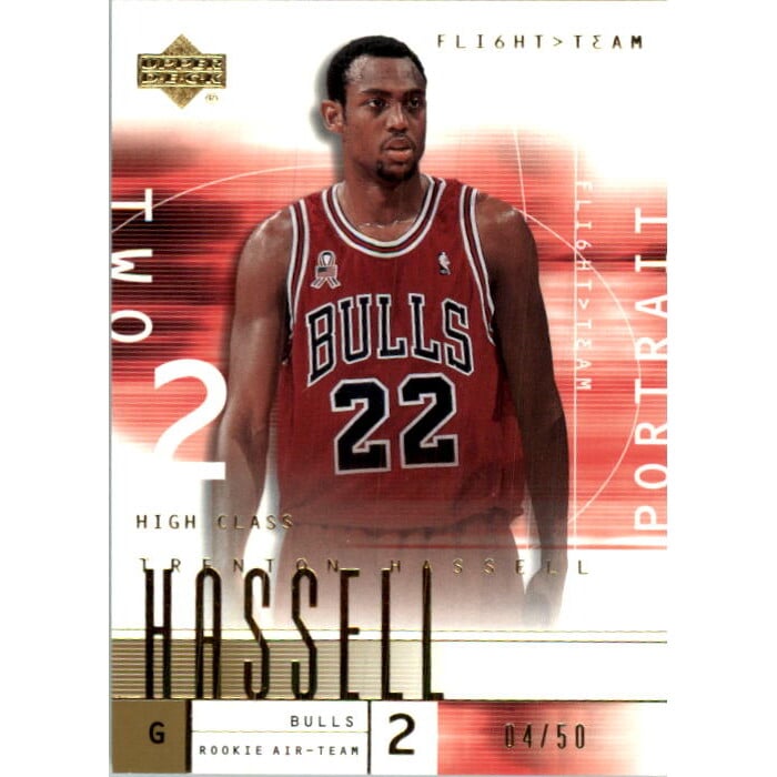2001-02 Upper Deck Flight Team Gold #121 Trenton Hassell. rookie card picture