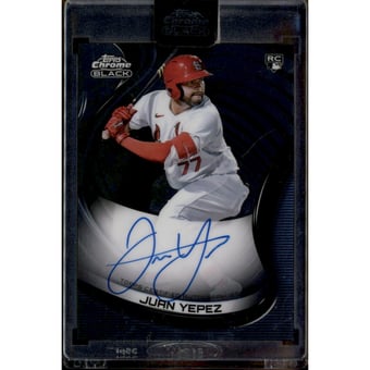 2022 Topps Chrome Black Autographs #CBAJY Juan Yepez