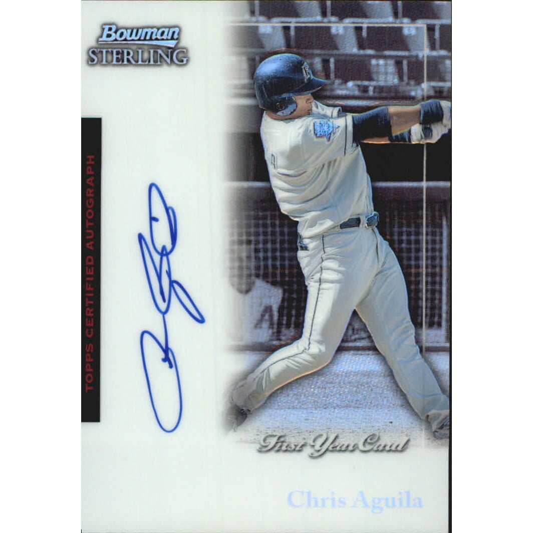 2004 Bowman Sterling Refractors #CA Chris Aguila FY AU. rookie card picture