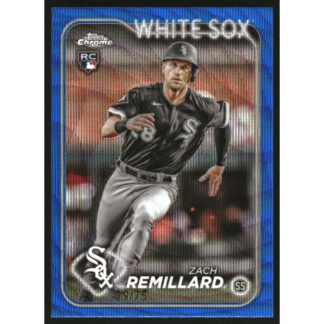 2024 Topps Chrome Blue Wave Refractors #155 Zach Remillard. rookie card picture