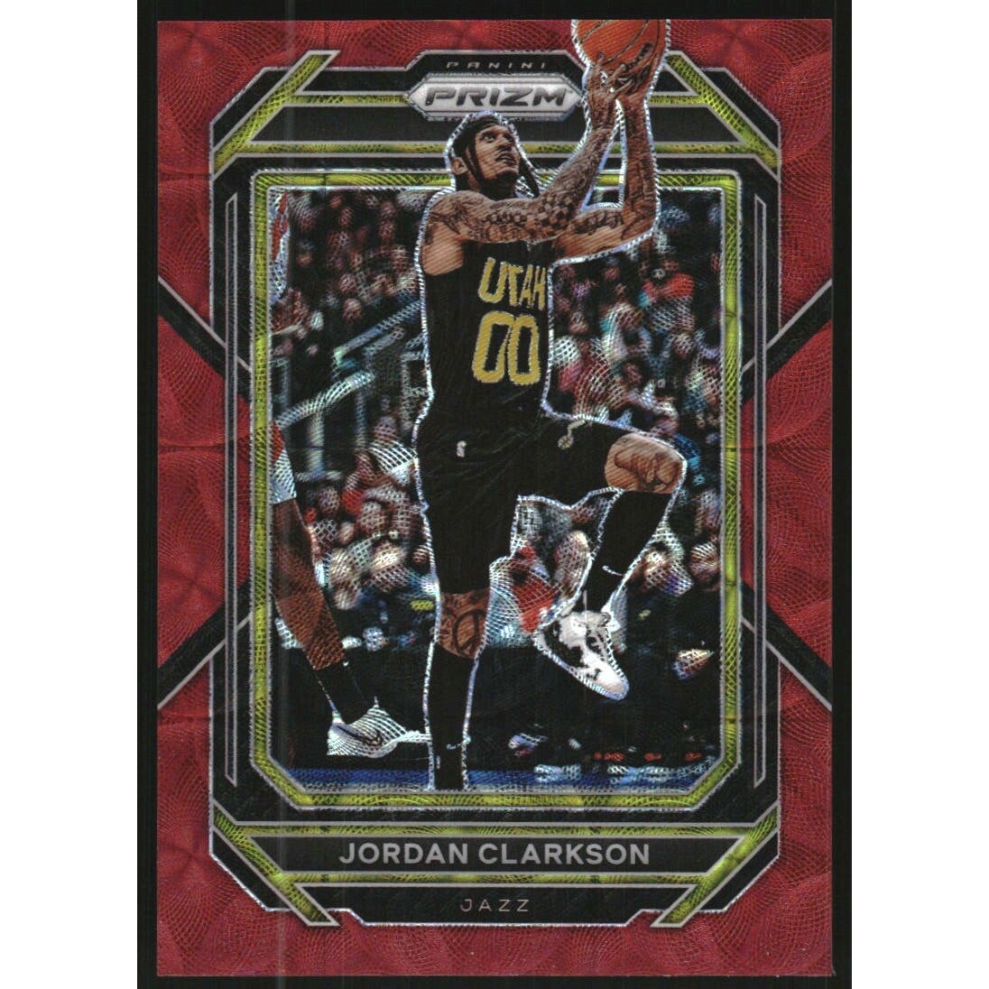 2022-23 Panini Prizm Prizms Choice Red #54 Jordan Clarkson. rookie card picture