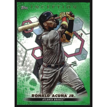 2022 Topps Inception Green #92 Ronald Acuna Jr.