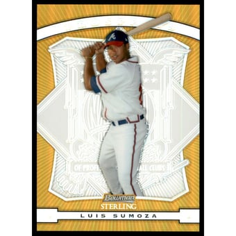 2009 Bowman Sterling Prospects Gold Refractors #LS Luis Sumoza