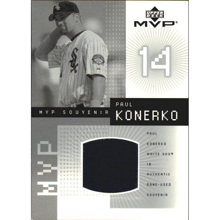 2002 Upper Deck MVP Game Souvenirs Jersey #JPK Paul Konerko SP. rookie card picture
