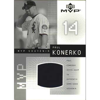 2002 Upper Deck MVP Game Souvenirs Jersey #JPK Paul Konerko SP