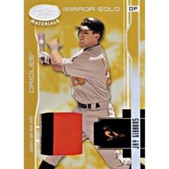 2003 Leaf Certified Materials Mirror Gold Materials #20 Jay Gibbons Jsy