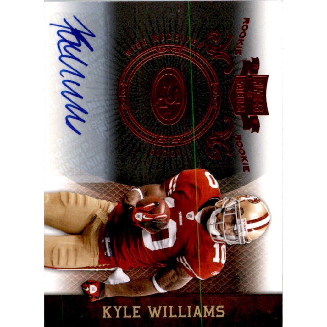 2010 Panini Plates and Patches #163 Kyle Williams AU/99 RC. rookie card picture