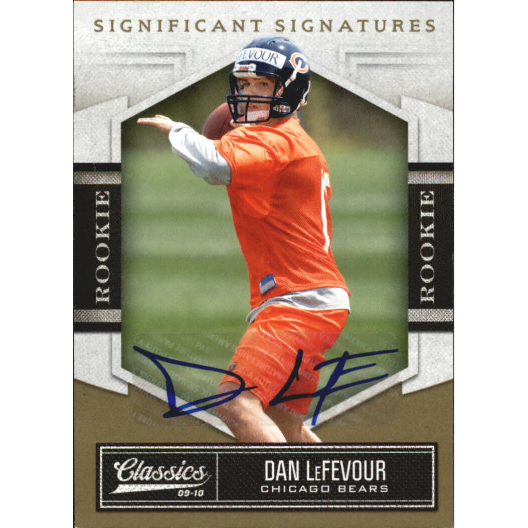 2010 Classics Significant Signatures Gold #126 Dan LeFevour/499 2010 Classics Significant Signatures Gold #126 Dan LeFevour/499