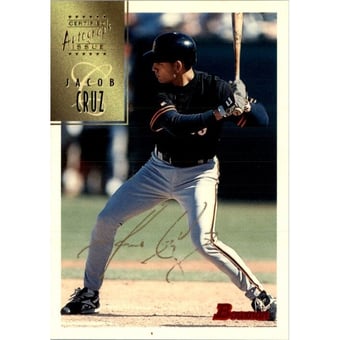 1997 Bowman Certified Gold Ink Autographs #CA17 Jacob Cruz